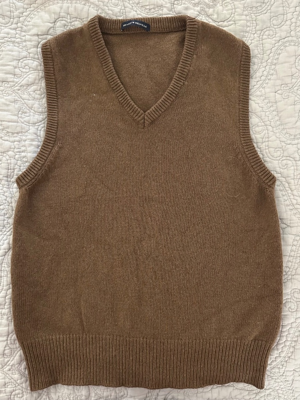 Brandy Melville Brown Sweater Vest